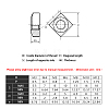 220Pcs 304 Stainless Steel Nuts FIND-FH0005-62-4