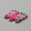 Alloy Enamel Pendants ENAM-CJC0006-52B-3