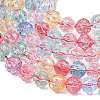 Transparent Crackle Glass Beads EGLA-F167-02-3