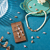 12Pcs 2 Colors Brass Pave Cubic Zirconia Heart Links Connector Charms KK-TA0003-48B-7