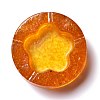 Resin with Natural Citrine Chip Stones Ashtray DJEW-F015-05H-1