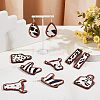 Olycraft DIY Cow Pattern Earring Making Kit DIY-OC0009-86-6