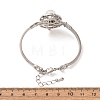 Rotating Sun Natural Quartz Crystal Link Bracelets GG-CBA0251-11P-11-5
