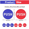 8 Sets 2 Colors PVC Self-Adhesive Push Pull Sign Stickers DIY-CA0006-10-2