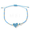Glass Seed Bead & Glass Braided Bead Bracelets PP1183-1-1