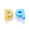 Alloy Letter Slide Beads ZP14-P-3