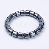 Non-Magnetic Synthetic Hematite Stretch Bracelets BJEW-K157-01-1