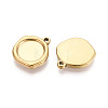 304 Stainless Steel Pendant Cabochon Settings STAS-T067-70A-G-2