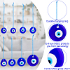 BENECREAT 8Pcs 6 Style Evil Eye Glass Pendants Decoration FIND-BC0004-23-3