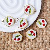 Printed Brass Pendants KK-B175-01G-02-1