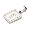 Vacuum Plating 304 Stainless Steel Pave Natural White Shell Pendants STAS-S130-03P-I-2