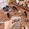18Pcs Stainless Steel Leather Belt End Punch Cutter TOOL-CL0001-06-3
