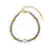 304 Stainless Steel Beaded Bracelets for Women ED3331-4
