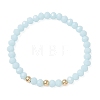 Adjustable Glass & 304 Stainless Steel Bead Bracelets BJEW-JB13036-1