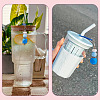 8Pcs 8 Colors Acrylic Straw Pendant Beadable Bar HJEW-TA0001-51-8