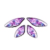 4Pcs 4 Styles Transparent Epoxy Resin Pendants RESI-B032-02E-1