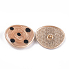 Zinc Alloy Shank Buttons X-BUTT-S023-06B-01-2