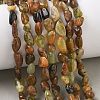Natural Green Garnet Beads Strands GG-CBAAEDE-B04-1