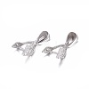 Anti-Tarnish Rhodium Plated 925 Sterling Silver Pendant Bails STER-L058-029P-3