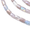 Gradient Color Electroplate Glass Bead Strands X-GLAA-E042-01B-3