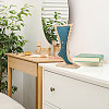 Foot Shaped Wood Anklet Storage Jewelry Rack ODIS-WH0106-23-6