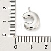 Rack Plating Brass Balloon Letter Pendants KK-C050-01P-C-3