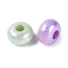 UV Plating Opaque Acrylic European Beads X-OACR-N160-03-2