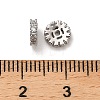 Brass Micro Pave Clear Cubic Zirconia Beads KK-B110-07P-3