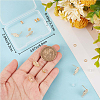 20Pcs Brass Stud Earring Findings KK-CN0003-35-3