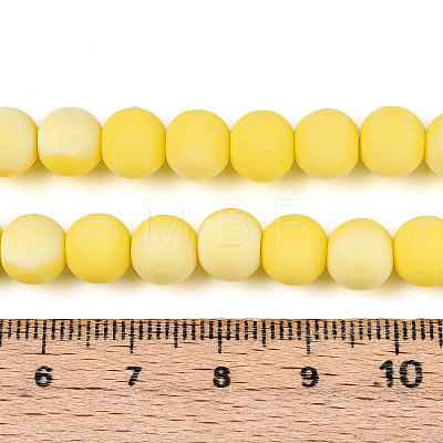 Frosted Opaque Glass Beads Strands LS-GLAA-T032-P8mm-MBB16-1