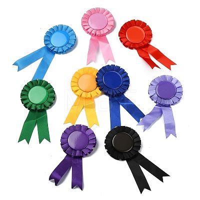 10Pcs Cloth Brooches AJEW-CJC0010-06-1