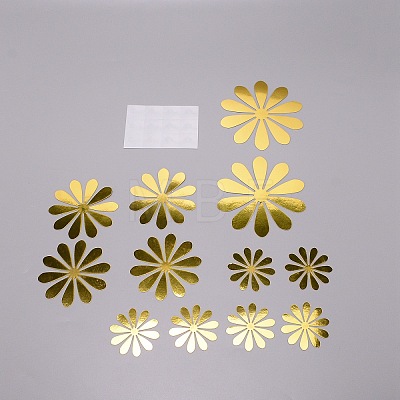 PVC Flower Wall Stickers DIY-TAC0008-53A-1