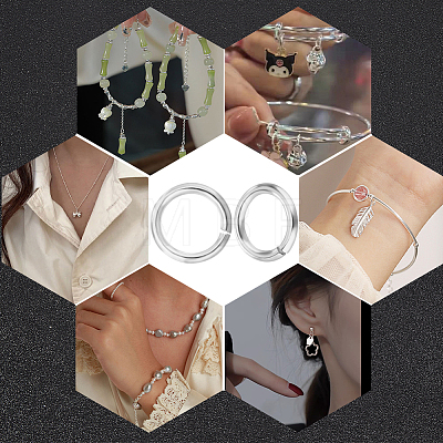50Pcs 925 Sterling Silver Open Jump Rings STER-BBC0006-18B-1