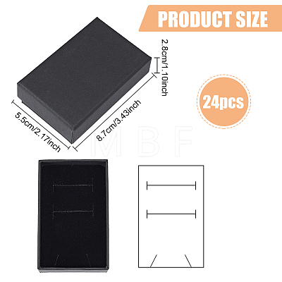 Kraft Paper Cardboard Jewelry Boxes LS-CBOX-BC0001-16-1