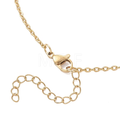 Brass Locket Pendant Necklaces NJEW-JN05906-1