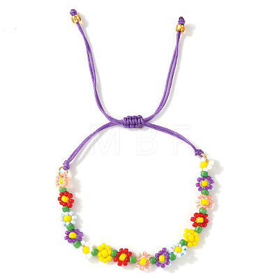 Handmade Plastic Beaded Link Bracelets CB6156-2-1