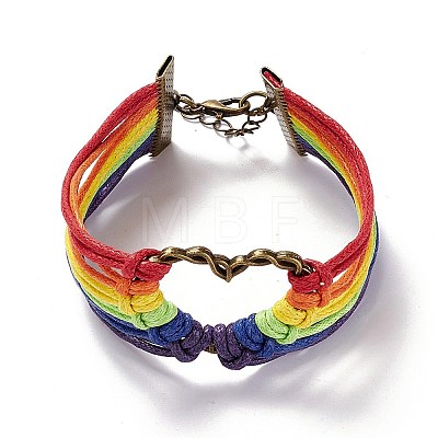 Rainbow Pride Bracelet LS-BJEW-F424-02-1