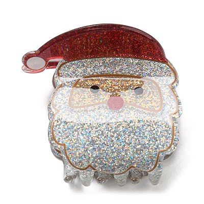 Christmas Theme Glitter Acrylic Claw Hair Clips LS-PHAR-R179-03-1