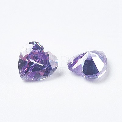 Cubic Zirconia Pointed Back Cabochons ZIRC-WH0001-C11-1