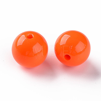 Opaque Acrylic Beads X-MACR-S370-C16mm-20-1