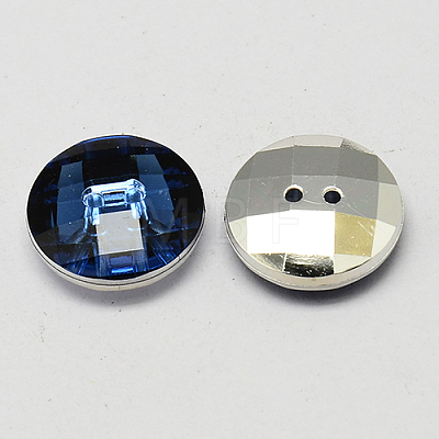 Taiwan Acrylic Rhinestone Buttons BUTT-F022-10mm-17-1