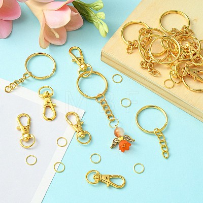 10Pcs Alloy Swivel Lobster Claw Clasps IFIN-YW0003-41-1