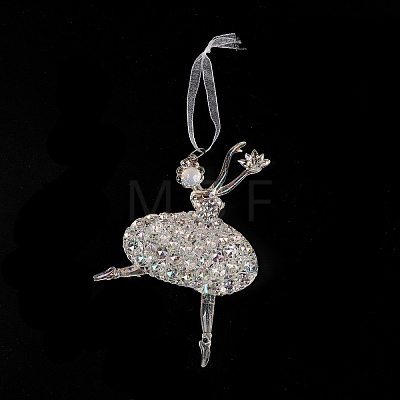 Christmas Transparent Acrylic Ballet Big Pendant Decorations LS-HJEW-F017-04-1