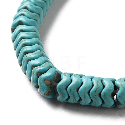 Synthetic Turquoise Dyed Beads Strands G-E594-21B-1