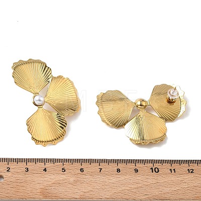 Valentine's Day 304 Stainless Steel Stud Earrings for Women EJEW-K330-02G-1