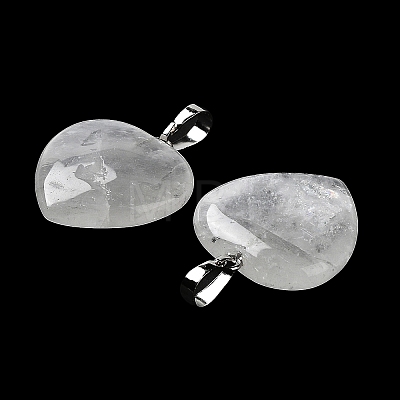 Natural Quartz Crystal Pendants G-E467-03H-FF-1