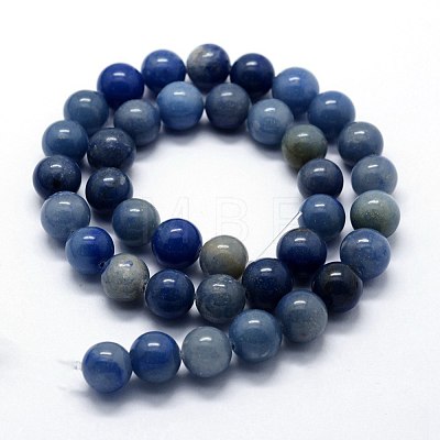 Natural Blue Aventurine Beads Strands X-G-I199-24-4mm-1
