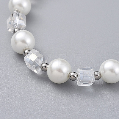 Glass Beads Stretch Bracelets BJEW-JB04757-1