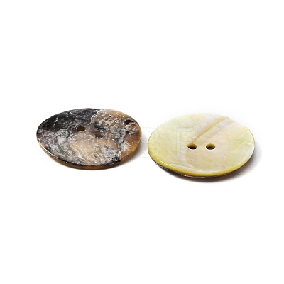 Natural Akoya Shell Buttons BUTT-WH0015-64C-1