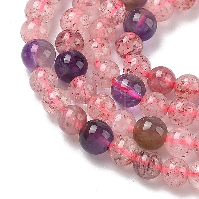 Natural Auralite Beads Strands G-Z139-A01-4mm-1